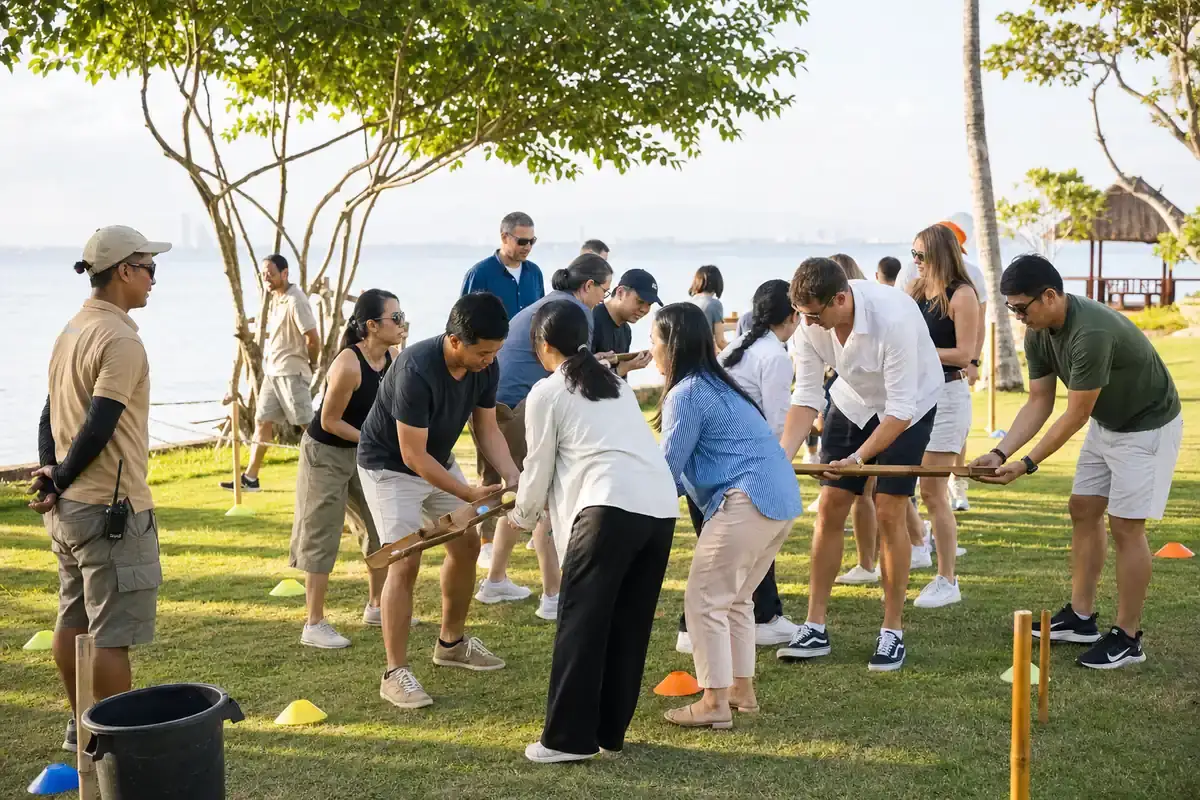 coastal team-building concept on Mactan, Cebu