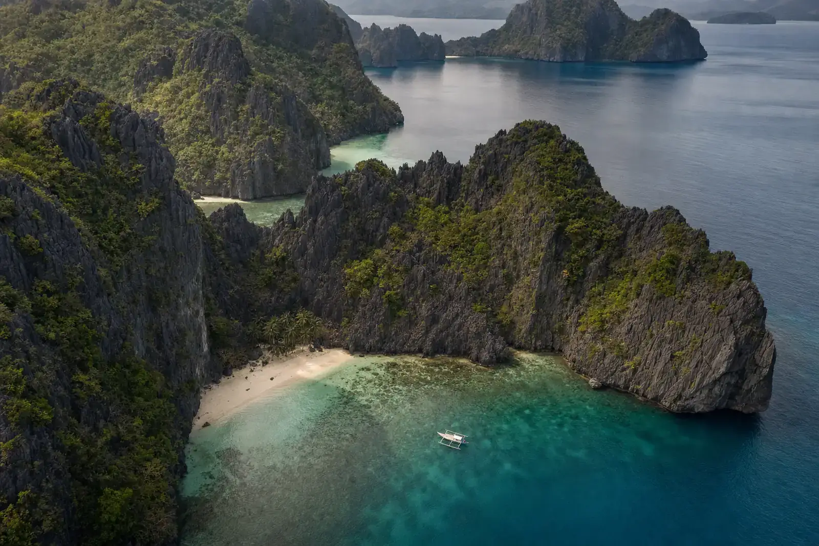 location view inspired by Bacuit Bay near El Nido, Palawan